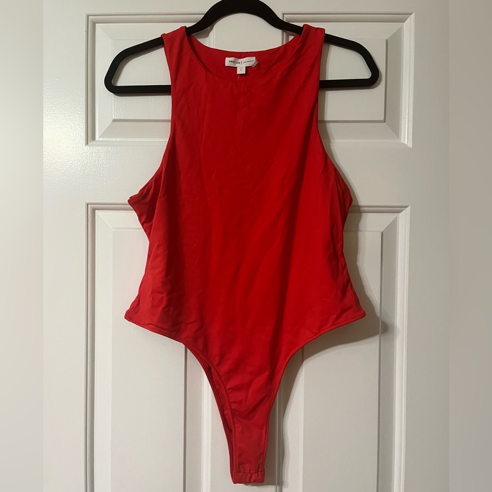 Grey Lab Sleeveless Bodysuit